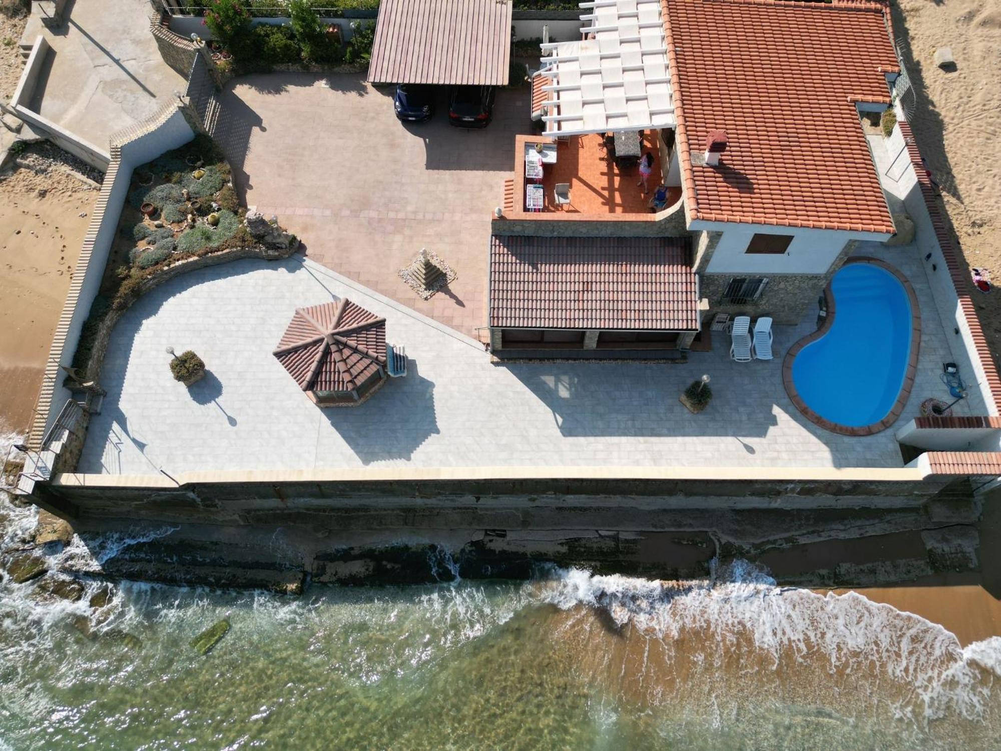 Villa Casa Vacanza Barbera - In Riva Al Mare Trappeto  Exterior foto